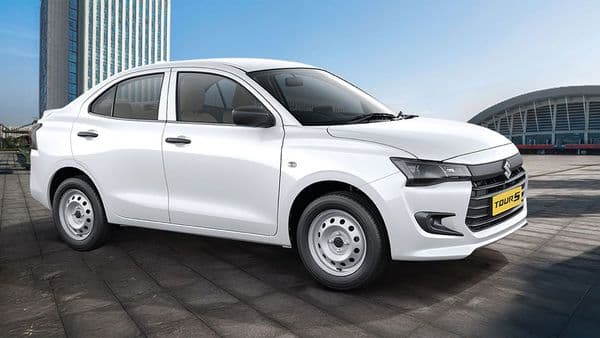 White AC sedan — Maruti Suzuki Tour S for outstation trips